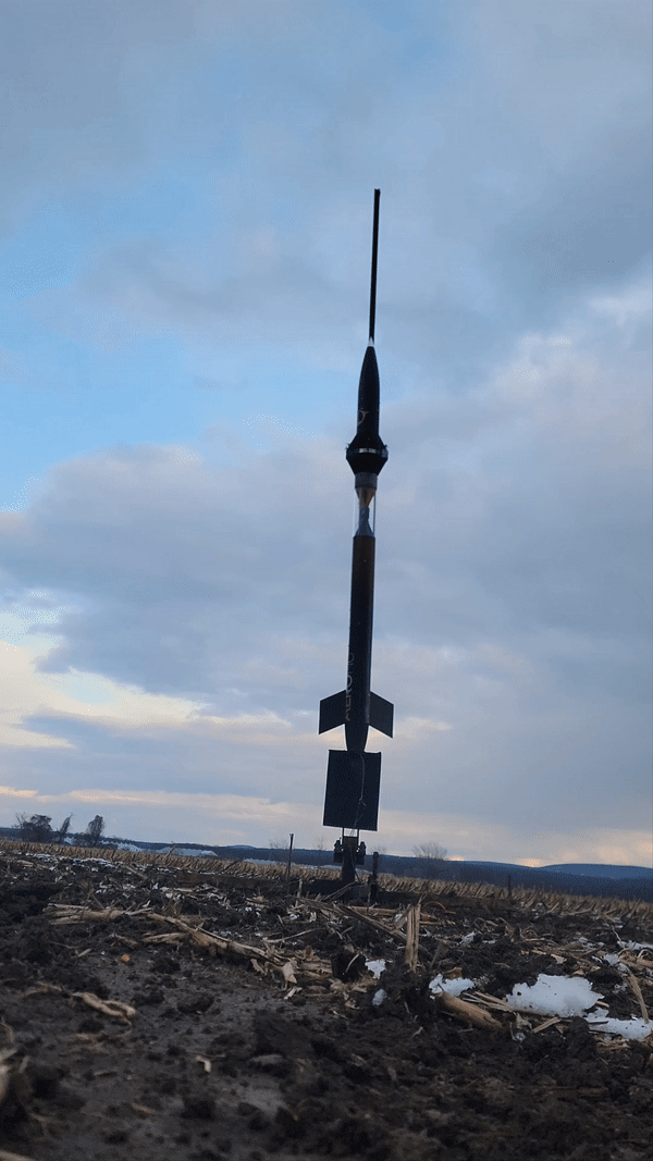Marman Clamp on Test Rocket